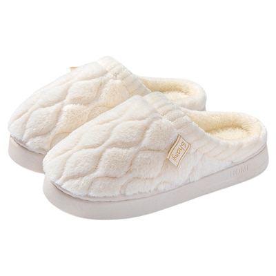 棉拖鞋女士冬季2025新款室内家居家用保暖加绒毛毛情侣厚底春秋男