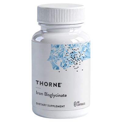 Thorne悦恩美国进口双甘氨酸铁胶囊螯合铁易吸收补铁气血足M226