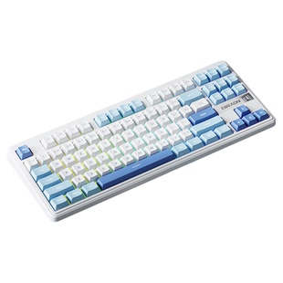 前行者V80S无线键盘机械手感三模静音女生办公高颜值鼠标套装游戏