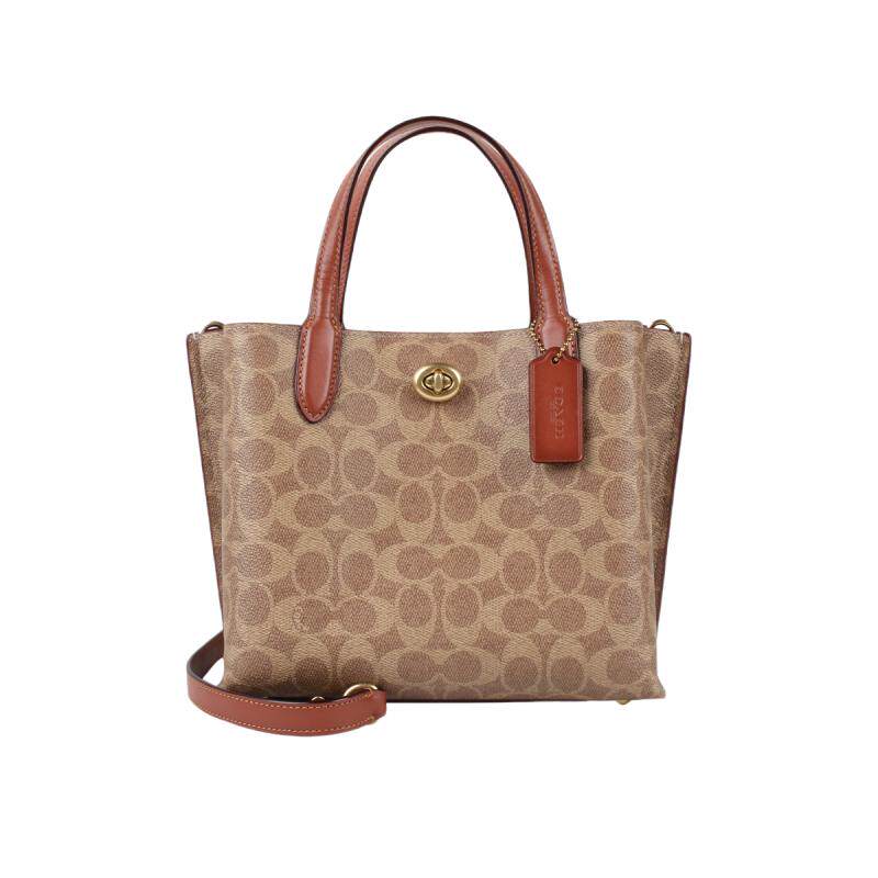 COACH/蔻驰专柜款WILLOW 24号托特包单肩斜挎手拎包托菜蓝子女包