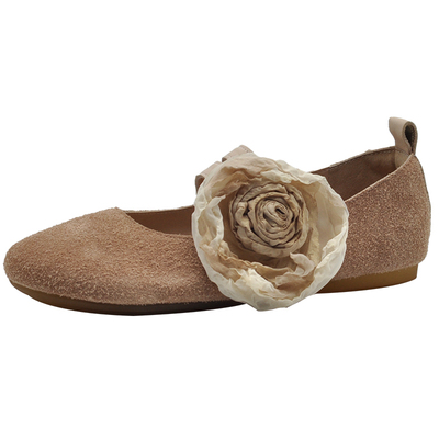 头层牛皮单鞋超软底公主鞋