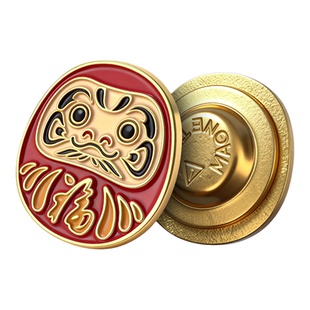 达摩金属徽章 招财考试必过健康 个性胸针 配饰小众收藏礼物