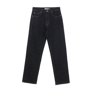 NO93美式501复古原色直筒深蓝牛仔裤女2025新款丹宁中高腰长裤子