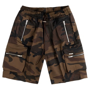 REPRESENT 男士夏季潮牌宽松休闲迷彩设计工装五分运动休闲裤短裤