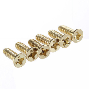 纯铜螺丝M3*12自攻平头铜罗丝M2.5 沉头十字木螺钉M3.5黄铜自攻丝