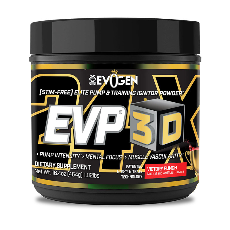 美国杰瑞米Evogen EVP 3D总裁夜间健身氮泵增加力量充血耐力泵感