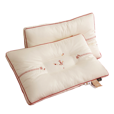 蓝色纬度大豆纤维立体枕芯