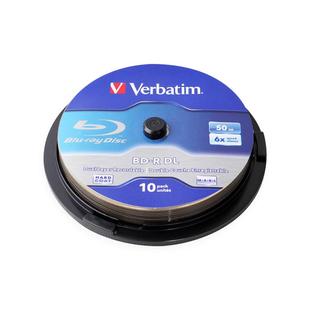 Verbatim威宝 BD-R蓝光刻录盘50G可擦写可打印空白6X刻录碟片
