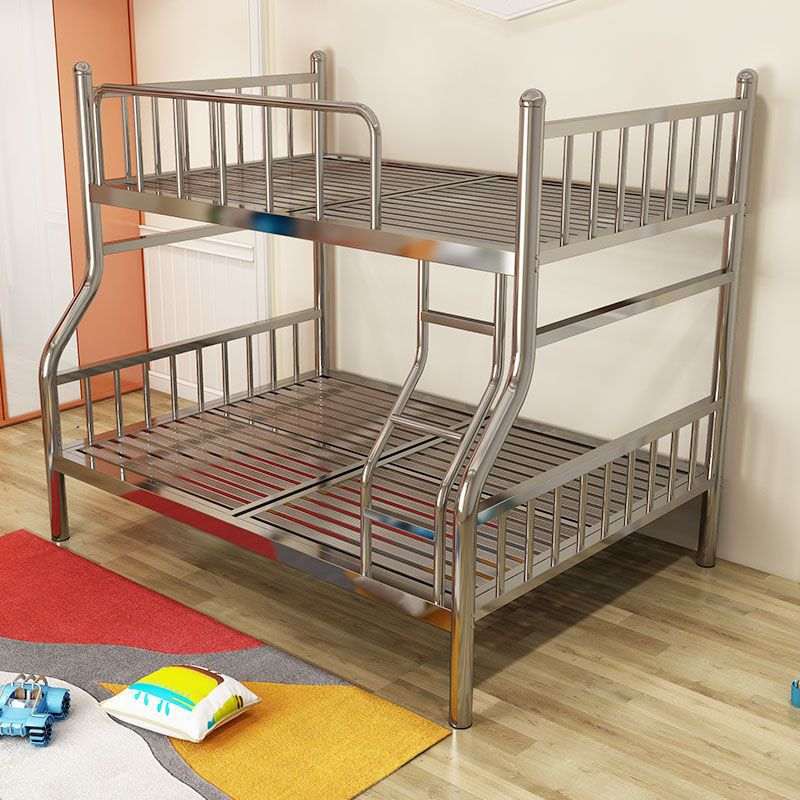 定制员工宿舍床不锈钢高低子母床上下铺铁架床1.8米双人床1.5跨境