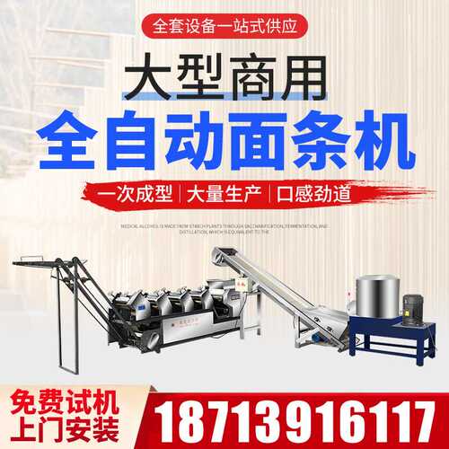 批发大型鲜面机挂面机仿手工面条机一次成型多功能散粉爬杆面条机