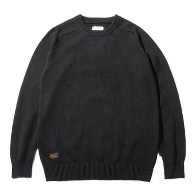 radium日系潮牌纯色余文乐羊毛衫