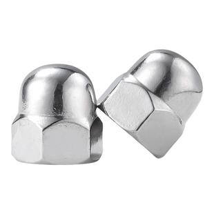 304/316不锈钢盖型螺母反牙美制螺帽装饰盖形螺丝帽201细牙m3-m24