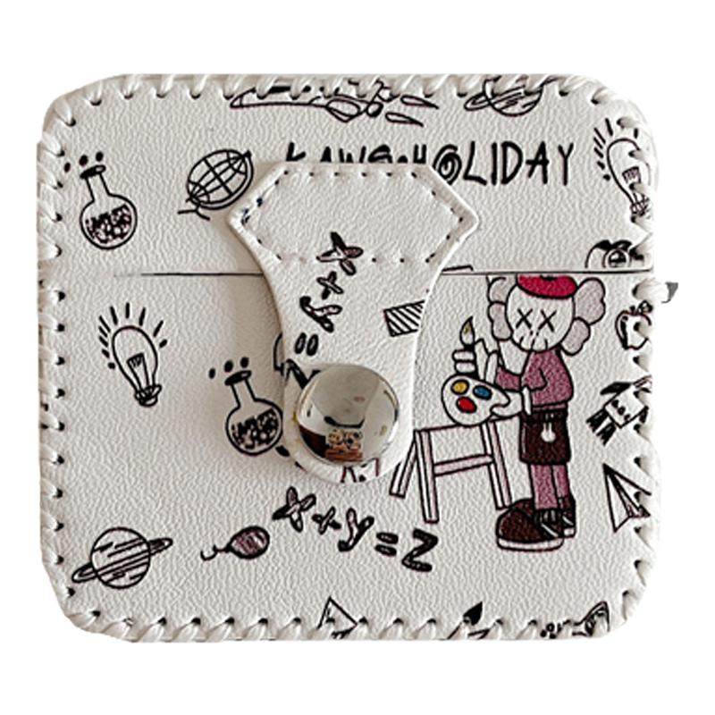 适用airpods3保护壳一体式画画KAWS苹果airpods pro耳机套3代airpods2代硅胶软壳4代无线蓝牙耳
