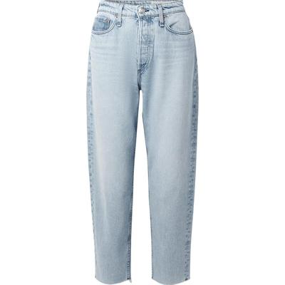 【折扣】[经典款]Rag＆Bone 女毛边高腰直筒牛仔裤