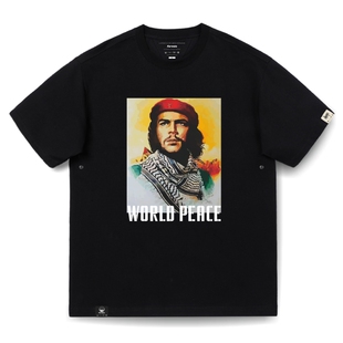 KERWATS切格瓦拉t恤人物头像印花休闲体恤男女情侣无性别大码短袖