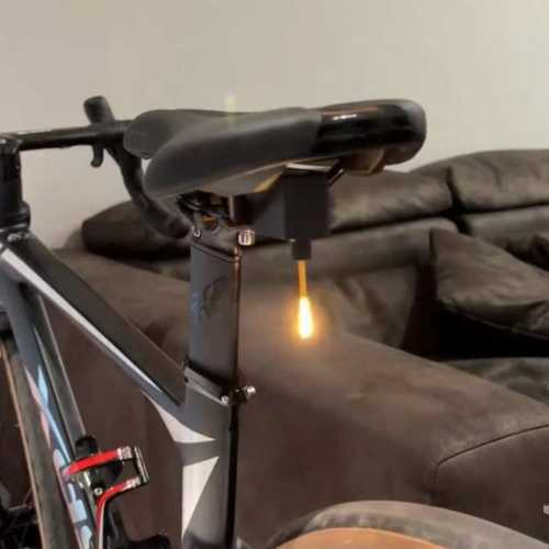 山地自行车夜行尾灯水滴后尾灯自行车小配饰夜间骑行安全警示灯