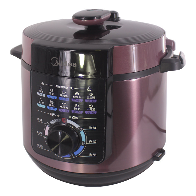 美的电压力锅YL60M131家用6升双胆机械高压锅9多功能电饭煲5正品