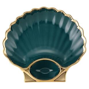 北欧轻奢陶瓷饺子专用盘子带醋碟家用高级感创意餐具水饺盘早餐盘