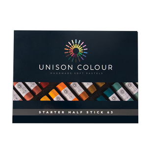 英国UNISON尤尼逊手工色粉彩棒软性半支整支进口色粉笔经典套装
