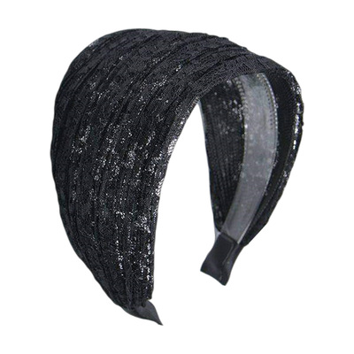 宽边带齿防滑透气遮白发发箍