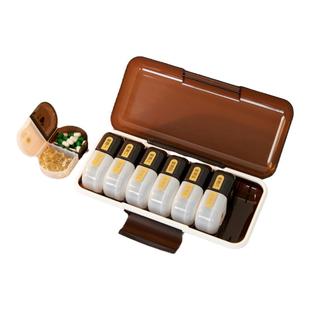 避光药盒吃药提醒神器老人装药大容量药物药品分装密封旅行保健品