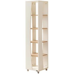 全友家居可移动旋转书架卧室床边置物储物架客厅书房收纳边柜书柜