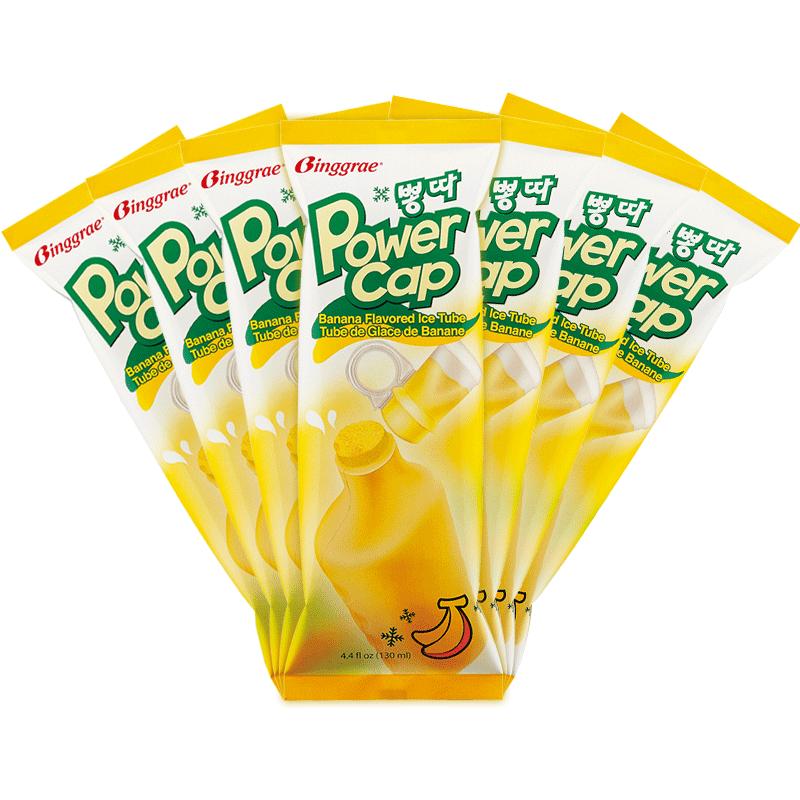 宾格瑞香蕉味冰棒 韩国进口网红冷饮棒冰淇淋雪糕冰淇淋122g*12只