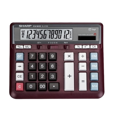 sharp夏普el2135plus银行计算器