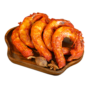 沟帮子熏鸡香熏鸡脖品牌直发 鸡肉熟食小食240g*3袋追剧零食尹家