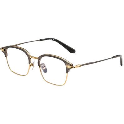 露莹老花镜纯钛防蓝光大框