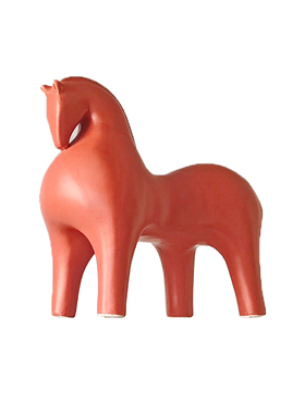 态生活ins轻奢风喜庆红色装饰摆件家用现代风高级感艺术书柜摆件