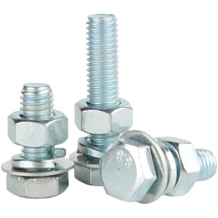 镀锌8.8级外六角螺丝螺栓螺母套装大全配件组合长螺杆M6M8M10M12
