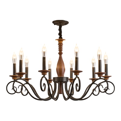 美式复古客厅灯蜡烛中古法式