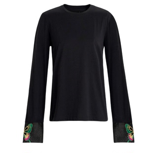 曼加塔【中式打底·雅蝶】棉质早秋波嬉新中式上衣5052645