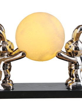 太空兔托月，点亮温馨小窝