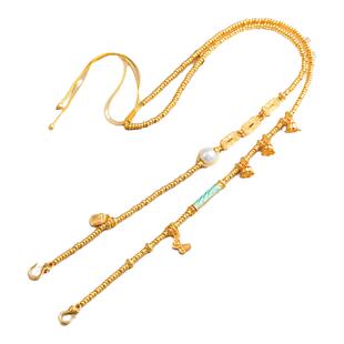 古法磨砂铜镀金新中式吊坠配链锦鲤锁罗盘金锁包挂绳可调节单双钩