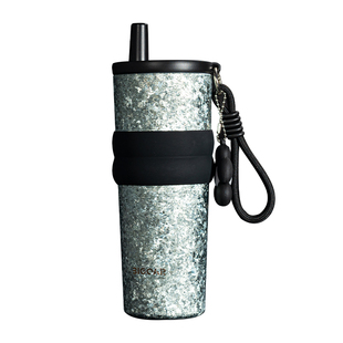 bigcar纯钛保温杯2025新款吸管水杯子高颜值女车载咖啡杯送礼钛杯