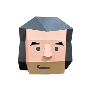 mbti周边16型人格测试面具创意经典款人物主人公头套手工折纸道具