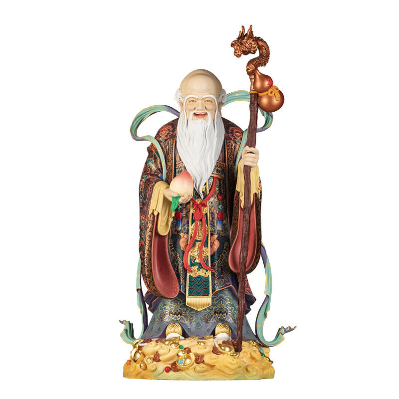福禄寿铜像吉祥神像乔迁祝寿摆件