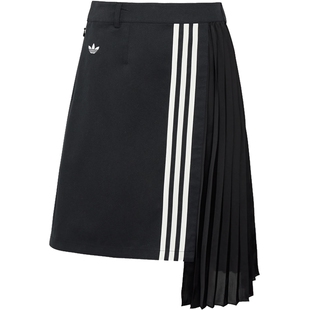 adidas阿迪达斯三叶草秋季女子运动休闲半身裙LF2339