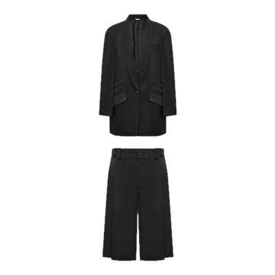 lostinecho落肩宽松西装套装