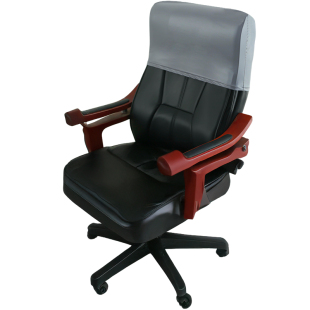 防水皮革椅子靠背套罩保护单独后半截头枕巾实木凳躺座老板办公室