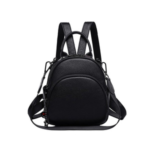 真皮双肩包女2025新款休闲小包包女士迷你双肩背包头层牛皮小背包