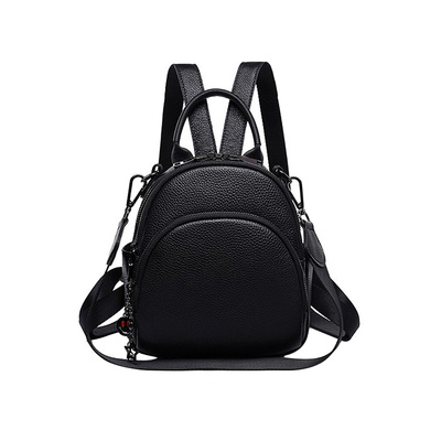 头层牛皮双肩小背包女高级感