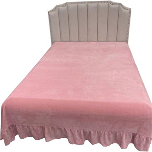 冬季加厚保暖床单件牛奶绒1米5床珊瑚绒1米8床2米床单