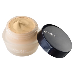 保税区 嘉娜宝Media媚点粉底霜油皮干皮持久遮瑕粉底液保湿粉霜