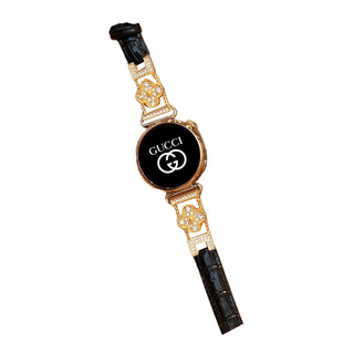 适用苹果watchs11手表带扣环韩系iwatch ultra新品老钱风s10表链式智能手表镶钻皮质series9腕带奢华百搭女款