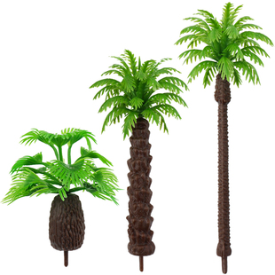 枣椰树椰子树沙盘海滩沙滩模型造景场景制作模型树矮棕油棕多规格