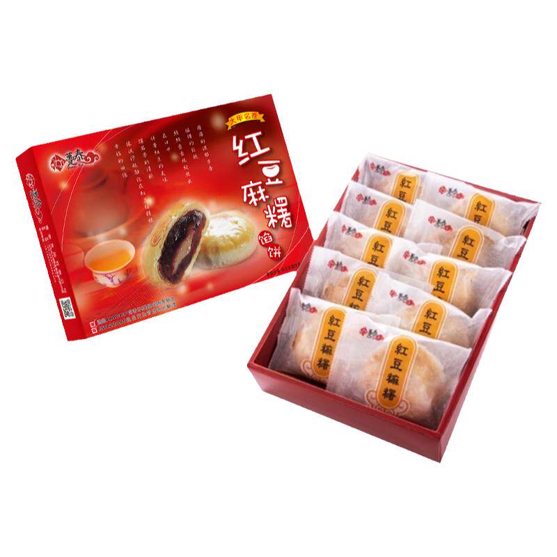 台湾趸泰红豆麻薯Q饼糕点伴手礼