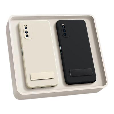 适用IQOOZ1手机壳vivoiqooz1x液态硅胶vivo新款带支架iqoo爱酷iq00z1黑色全包套iqz防摔iqoozx专用外壳v1986a